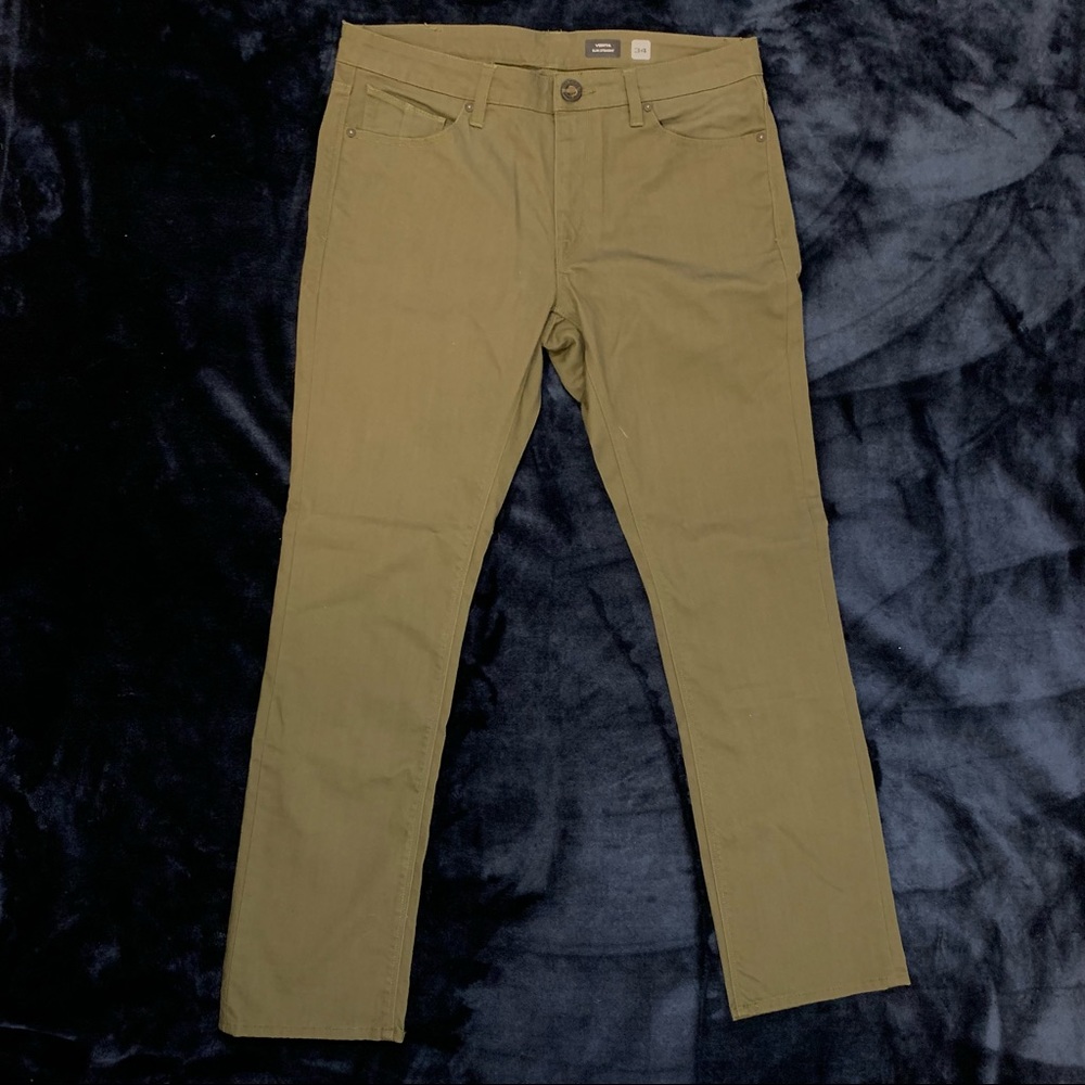 Colvin Slim Straight Olive Jeans size 34